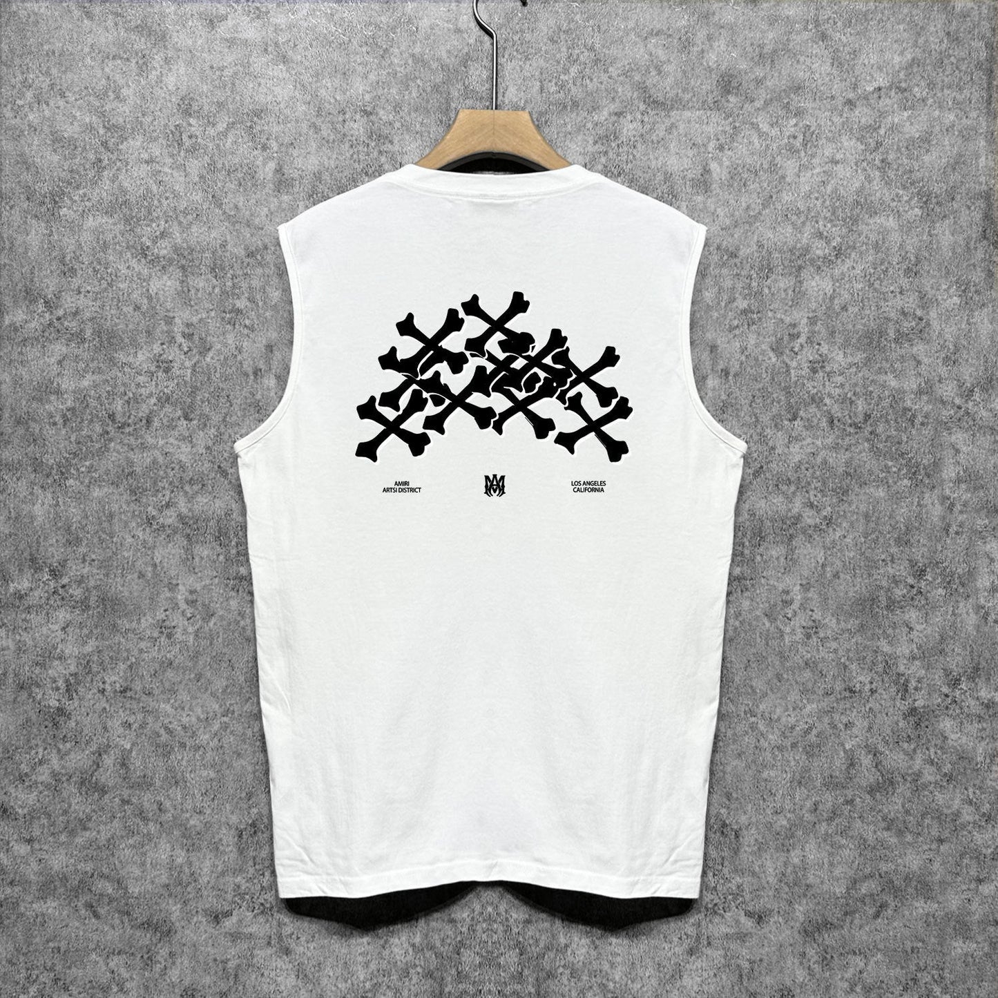 Amiri tank top skeleton letterprinting