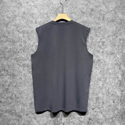 Amiri tank top with overlapping letter foam printing