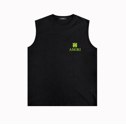 Amiri tank top small spider letter horizontal stripprinting