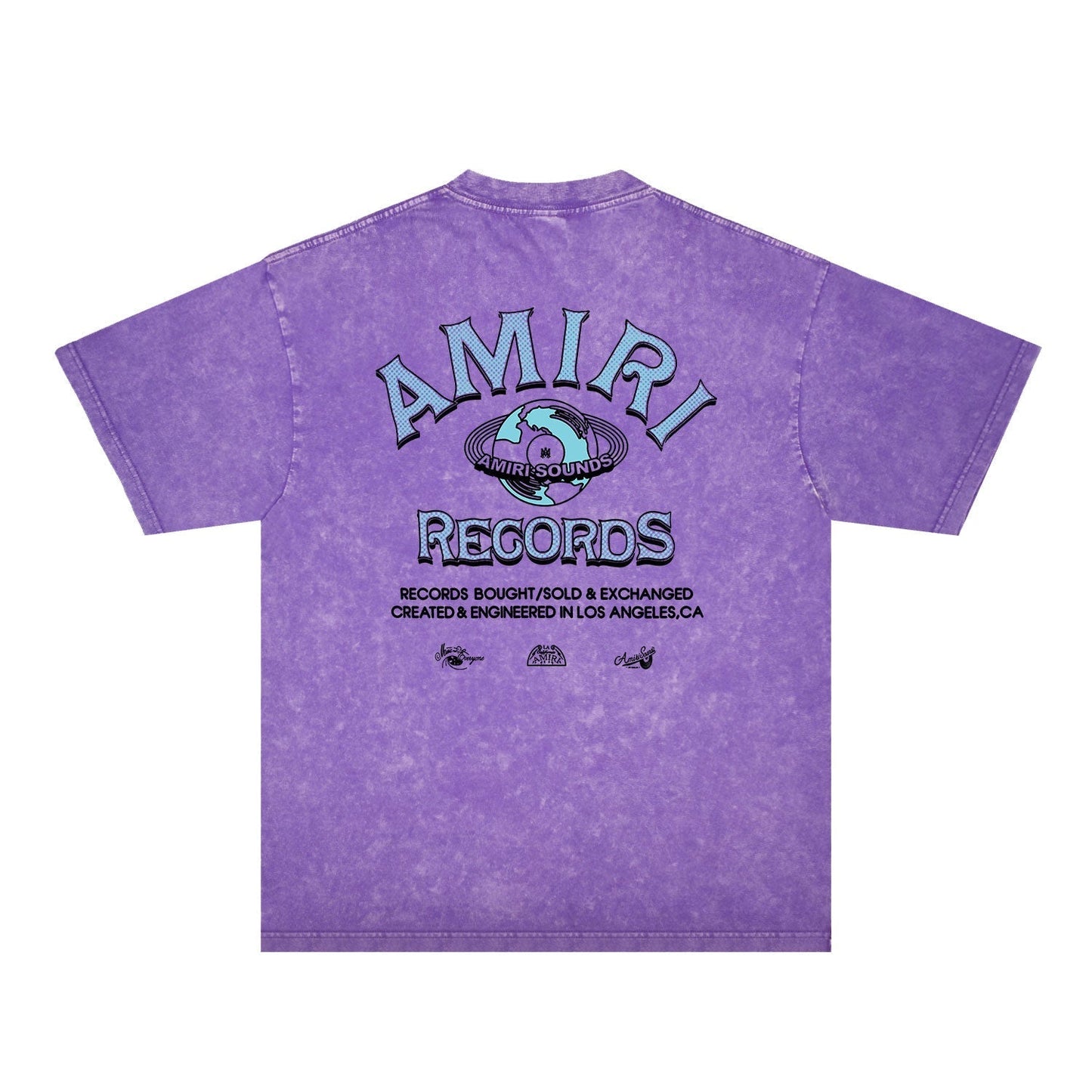 Amiri Washed Distressed T Shirt Printed Trendy Pure Cotton