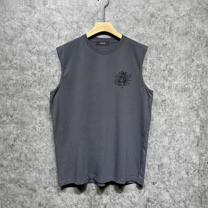 Amiri tank top letter pegasus printing