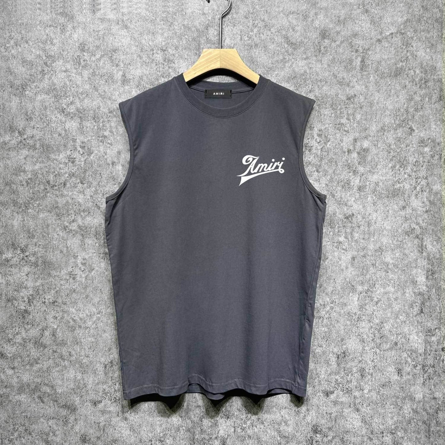 Amiri tank top slanted letter printing