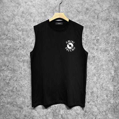 Amiri tank top radar sonic printing