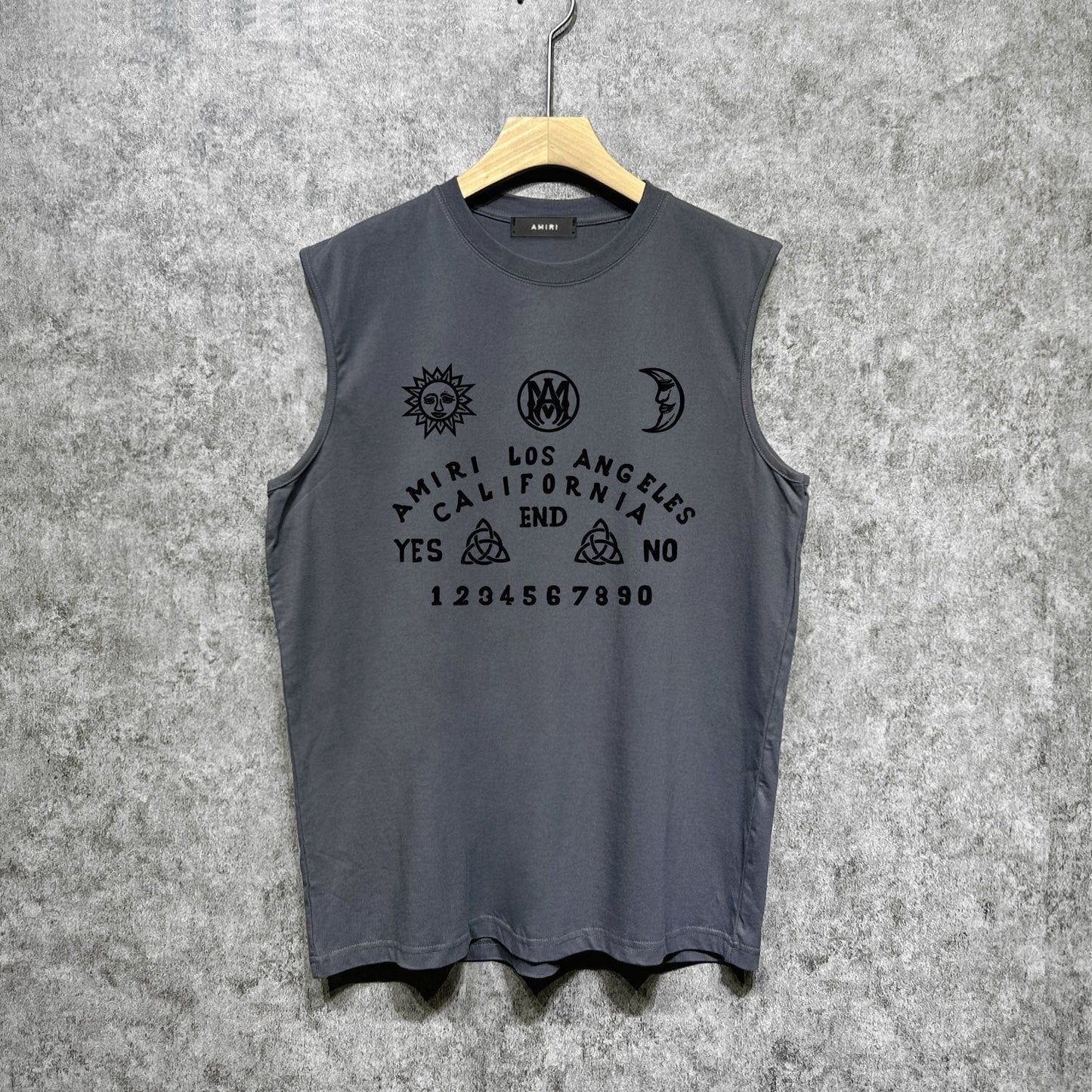 Amiri tank top day and night star print