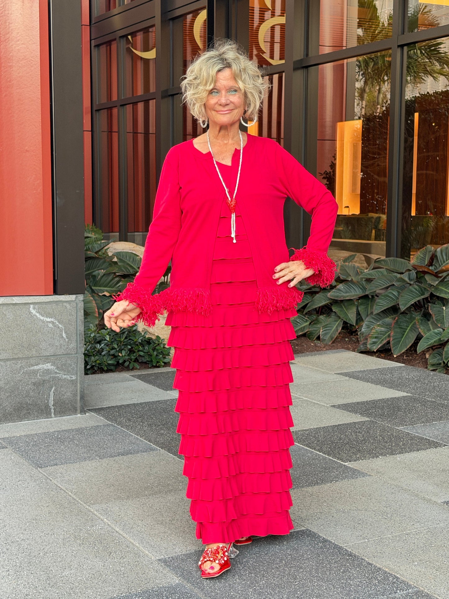 LULU-B CRIMSON RED CHA CHA MAXI