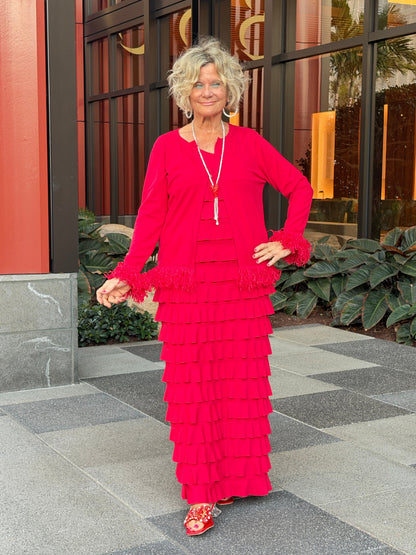 LULU-B CRIMSON RED CHA CHA MAXI