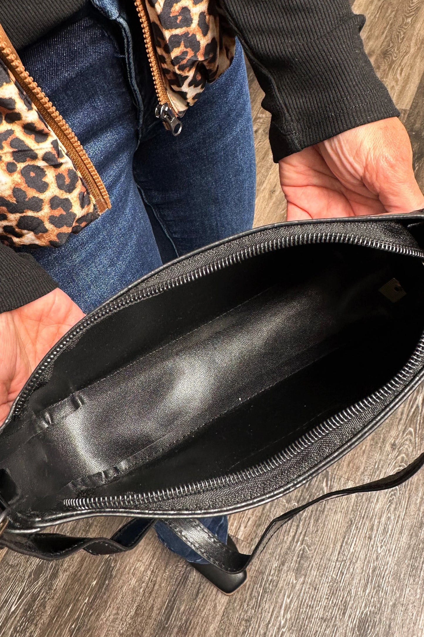 ALB Custom Faux Patent Leather Handbag