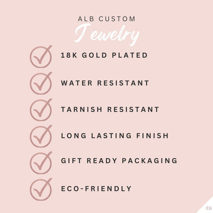 ALB Custom Gold U-Shaped Hoop Earrings