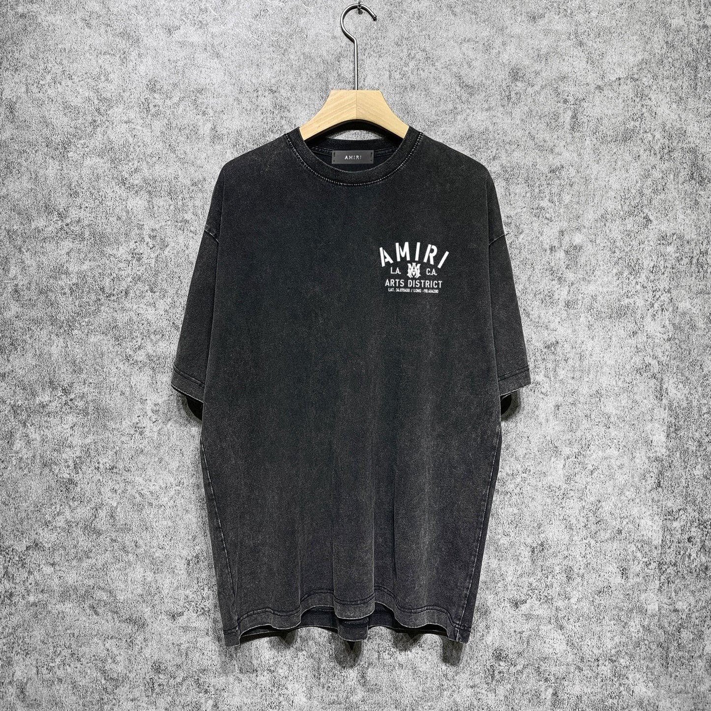 Amiri T-shirt Washed and Worn Retro Short Sleeve T-shirt