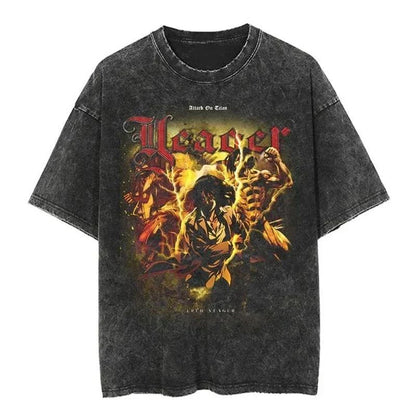 2024Streetwear Tshirt Japanese Anime Graphic Vintage Washed (Part 2)