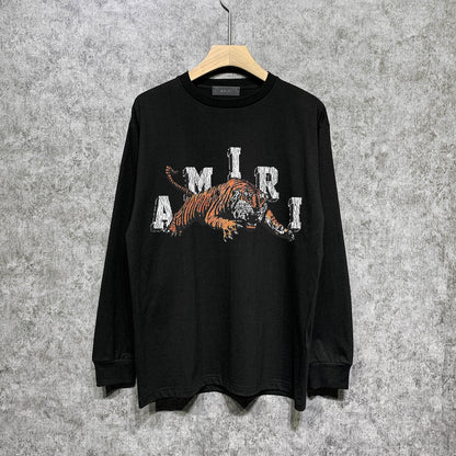 Amiri Long Sleeve Shirt Fashion Brand Long Sleeve Long-Sleeved T-shirt Blouse