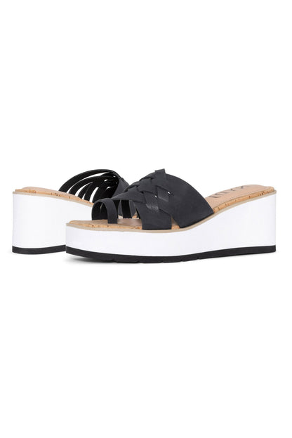 Reesie Wedge Sandals - Black