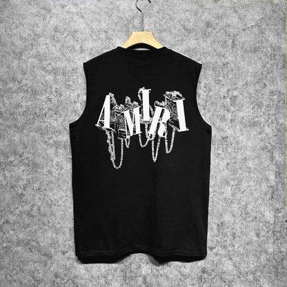 Amiri tank top chain letter printing