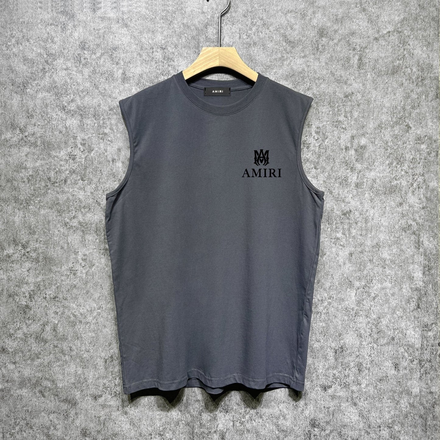 Amiri tank top small spider letter horizontal stripprinting