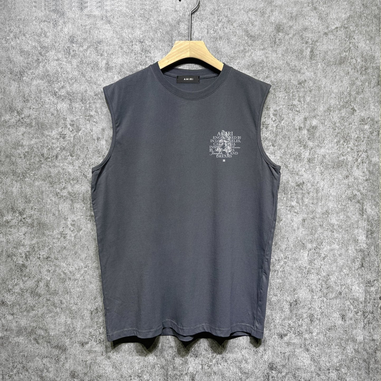 Amiri tank top letter pegasus printing