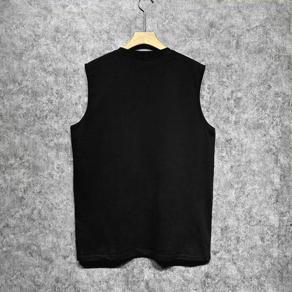 Amiri tank top five-pointed star mottled letterprinting