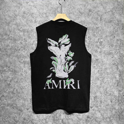 Amiri tank top angel printing
