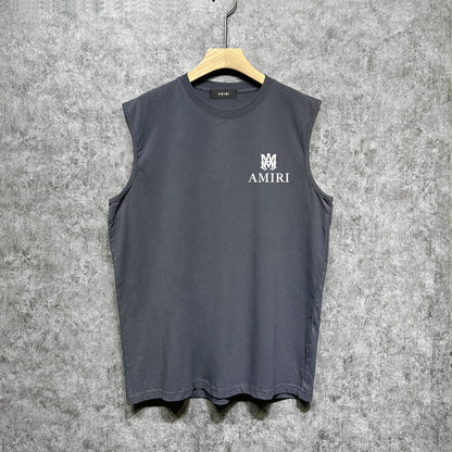 Amiri tank top small spider letter horizontal stripprinting