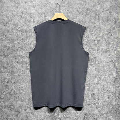 Amiri tank top five-pointed star mottled letterprinting