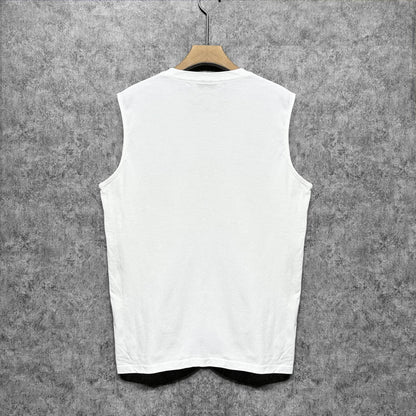 Amiri tank top colorful graffiti letter horizontal stripprinting