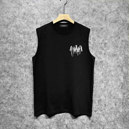 Amiri tank top chain letter printing